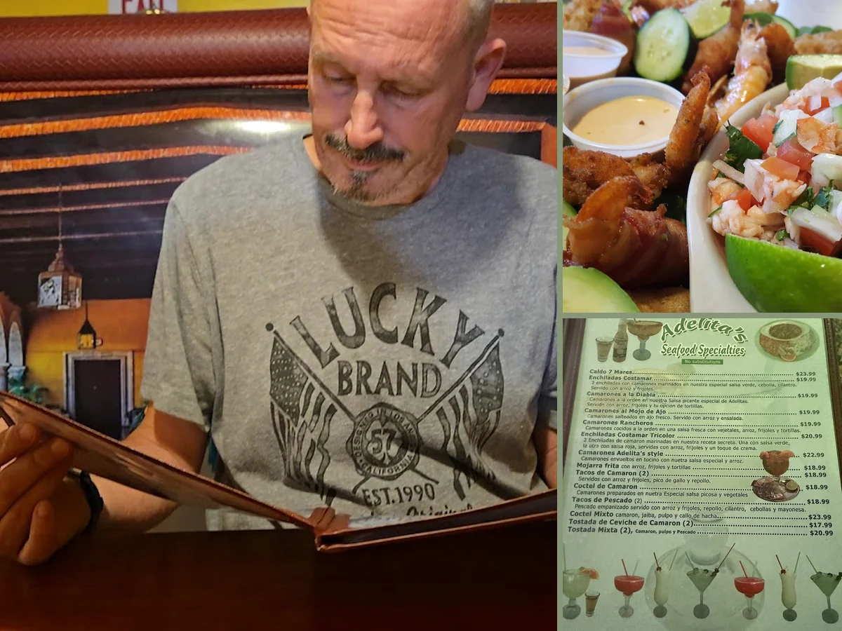 Mexican restaurant dining room with table service
